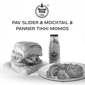 Pav Sliders & Mocktail & Panner Tikki Momos
