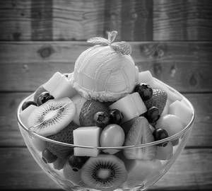 Fruit Salad Mango  Ice Cream