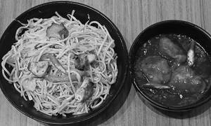 Chicken Hakka Noodles+ Chilli Chicken[ cn]