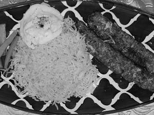 Chelo Kabab Chicken With Saffron Rice - Persian