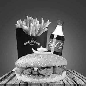 High Rated Gabru Chaap Burger + Coke + Salted Fries