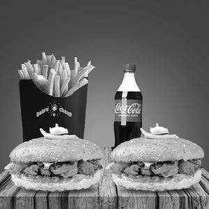 2 High Rated Gabru Chaap Burger + Coke + Salted Fries