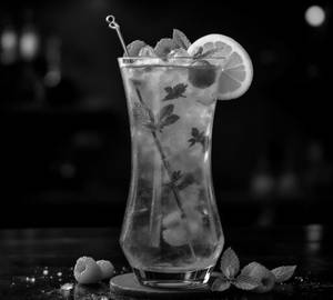 Raspberry Punchy Mojito