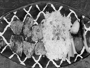 Fish Kebab Tikka (kabab Mahi)- 6 Pcs Persian With Saffron Rice