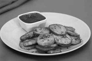 Peri Peri Sweet potato fries, Ashwagandha Beet ketchup
