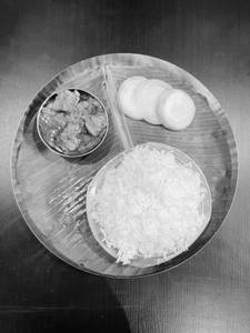 White Rice + Chicken Curry