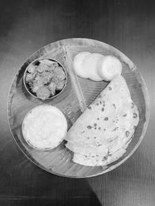 3 Phulka With Paneer Curry 250 Ml And Curd Rice 250 Ml