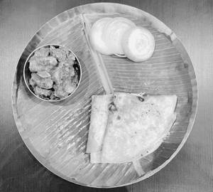 2 Chapati With Chicken Fry 250 Ml (Serves 1)