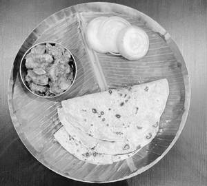 3 Phulka With Chicken Fry (Serves 1)