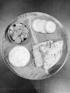 2 Paratha With Paneer Curry 250 Ml And Curd Rice 250 Ml