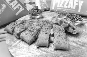 Chicken Tikka Stuffed Garlic Bread Sticks