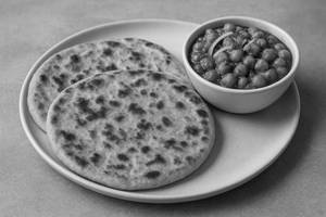 Aloo Paratha (2Pcs) + Chole Fry