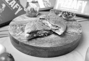 Chicken Tikka & Chicken Salami Calzone