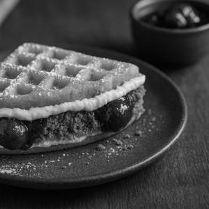 Strawberry Cheesecake Waffle Sandwich