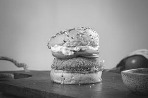 Trippy Cheesy Aloo Burger