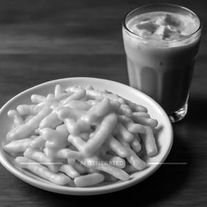 Cheese Frenchfries with Cold Coffee