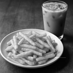 Frenchfries with Clod Coffee
