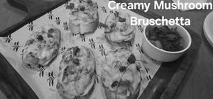 Creamy Mushroom Bruschetta
