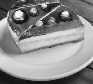Blueberry Baked Cheesecake Slice