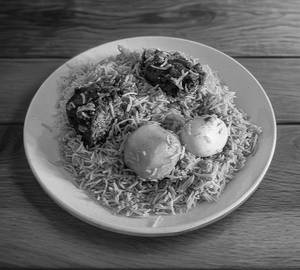 Mutton Dum Biriyani Kolkata Style 1 egg 1 aloo 2pcs mutton
