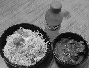 Egg Fried Rice With Chicken Kasa + Free Cold Drinks Combo