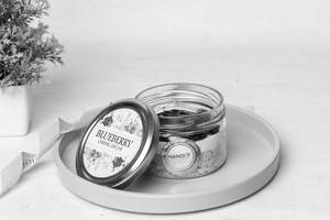 Blueberry Cheese Jar Cake