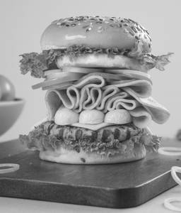 Chica Licka Burger (Chicken Overloaded)