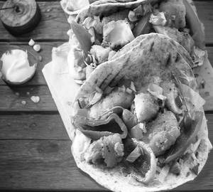 Crispy fish wrap