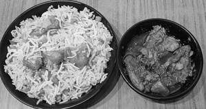 Chicken Fried Rice With Chicken Kasa Combo.