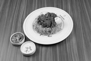 Chicken 65 Biriyani (boneless).