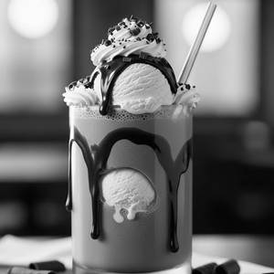 Chocolate Shake With Ice Cream