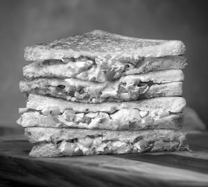 Paneer masala tikka grilled sandwich