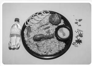 Combo (1h Ckn Biryani+1 Can Kabab+250ml Coke)