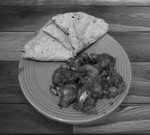 4 Phulka with Chilli Gobhi
