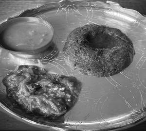 Ragi Mudda + Roti Pachadi