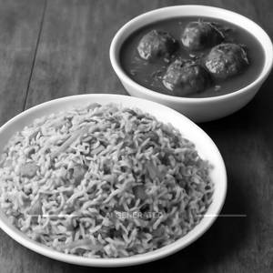 Veg Fried Rice With Manchuriyan Gravy ( Combo )