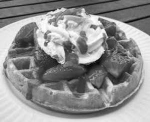 Strawberry waffle