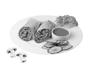 CREAMY MUSHROOM WRAP