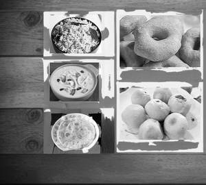 Combo:Garelu(6),Poornalu(6), Bobbatlu(6),Pulihora(500 Ml),Palathilkalu(750Ml),Kudumulu