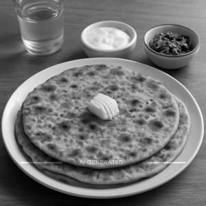 Aloo Paratha With Curd