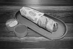 Veg Galouti Kebab Roll