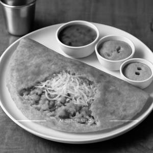 Cheese Green Masala Dosa