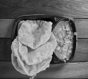 Puri bhaji [achar salad]