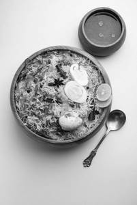 Egg Dum Biryani.