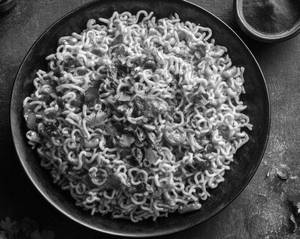 Breakfast special  matar maggi