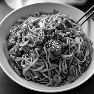 Schezwan Meat Chowmein[Buff]
