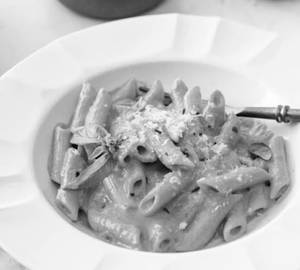 Pink sauce pasta