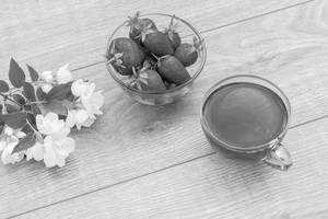 Hot strawberry jasmine tea 