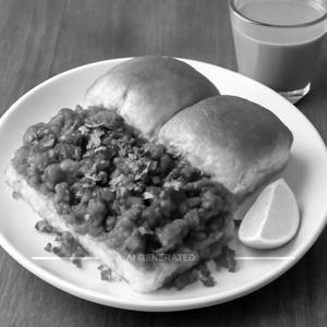 Masala Pav With Bhaji [Butter]