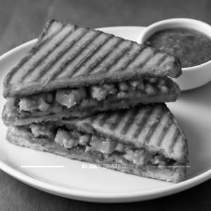 Schezwan Paneer Sandwich [3 Layer]
